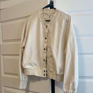 Aerie spring Women's Cream Button-Up Jacket